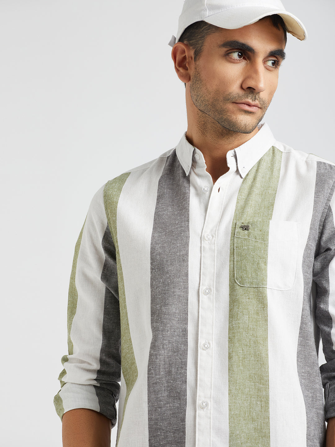 Shop Fernie Men Multi Striped Slim Fit Blended Cotton Casual Shirt from The Bear House. Explore our wide range of men's clothing collections.