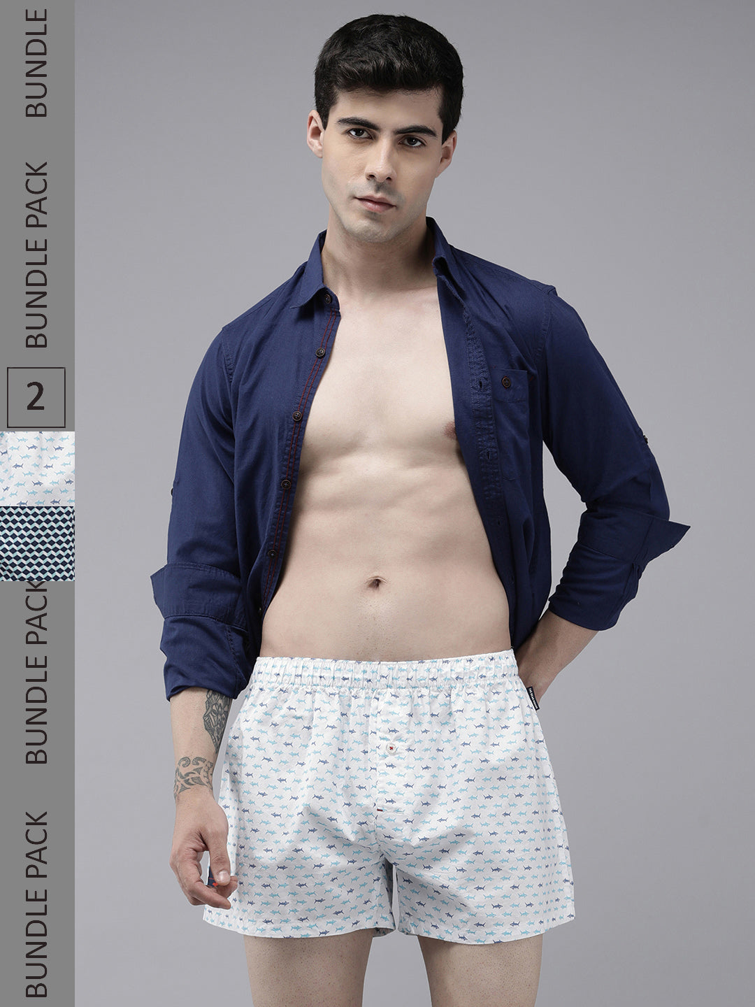 Men Comfort Woven Boxers (Pack of 2)